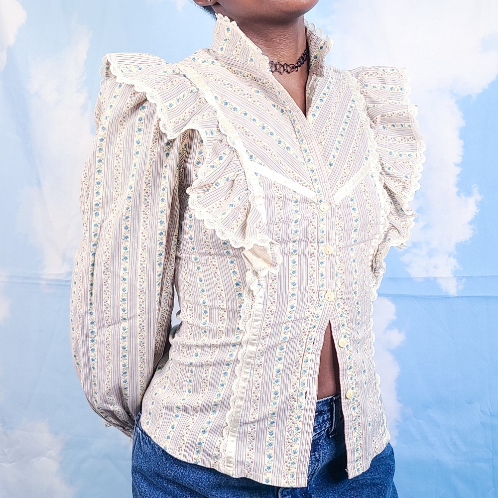 Gunne Sax Prarie Button Up